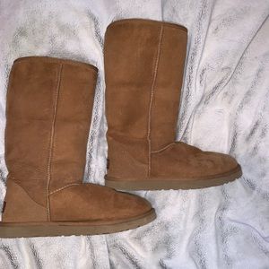 Authentic Ugg Chestnut Tall Fur Boot